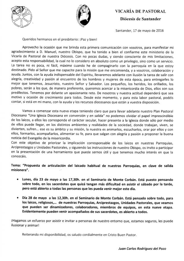 CONVOCATORIA CORBAN ARTICULACION DEL LAICADO-VICARIA PASTORAL-MAYO 2016-page-001